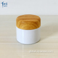 Jars For Creams And Lotions AS Cream Jar with Water Transfer Wooden Cap Supplier